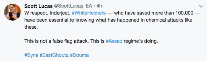 Scott Lucas blames Assad 