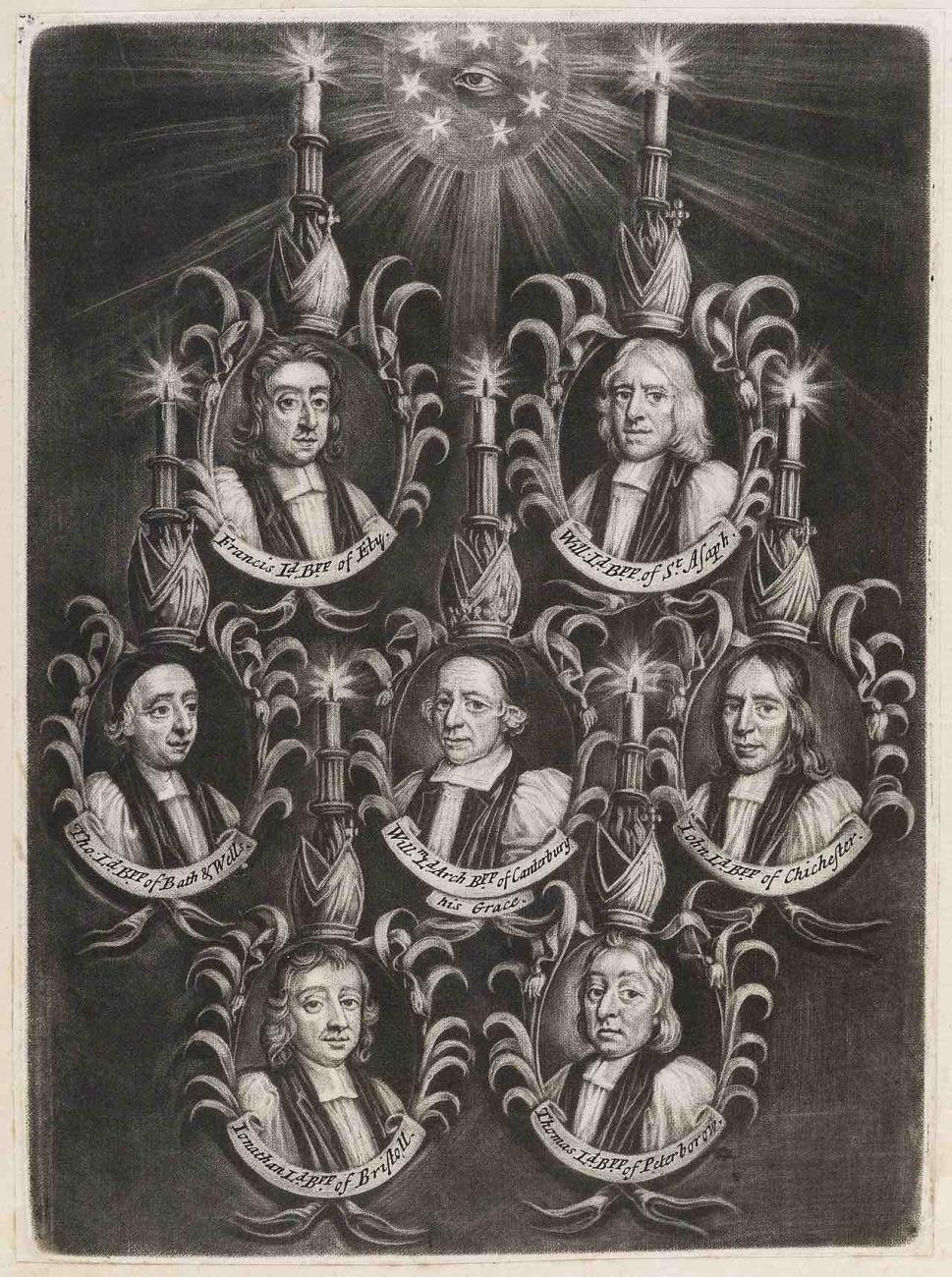 The Seven Bishops persecuted in James VII's reign