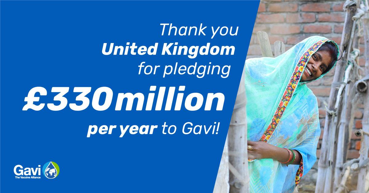 GAVI thanks the UK